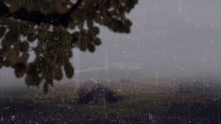 Dormir Rápido, BARULHO DE CHUVA PARA DORMIR Profundamente, Som de Chuva e Trovoadas Na Cabana Alpina