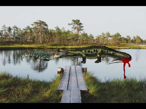 Saltwater crocodile vs Sarcosuchus
