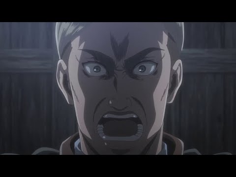 A.O.T season 3 episode 16:commander erwin last speech DUB.
