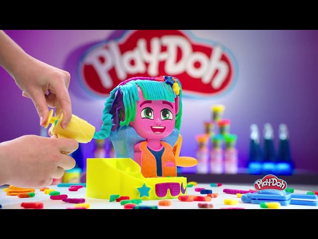 Vídeo relacionado con Play-Doh Hasbro Peluquería, Manualidades para Niñas y Niños a Partir de 3 Años, Set con Herramientas y 6 Botes de Plastilina de Colores, Regalo Creativo