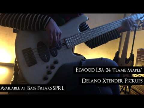 Maruszczyk Elwood L5A-24 "Flame Maple" Live Demo - BassFreaks.net
