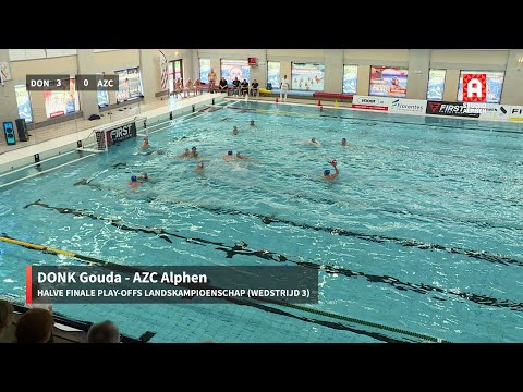 Samenvatting DONK Gouda - AZC Alphen, halve finale play-offs landskampioenschap (zondag 7 mei)