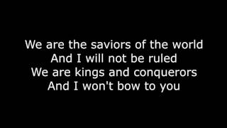 Skillet - Saviors of the World (Lyrics HD)