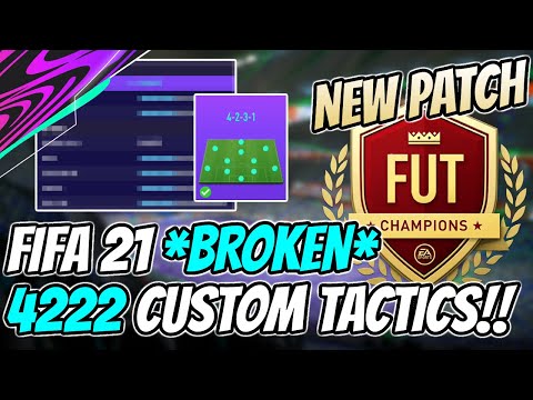 FIFA 21 *BROKEN* 4222 Pro Player Custom Tactics & Instructions Post Patch | How to Win More Games!!