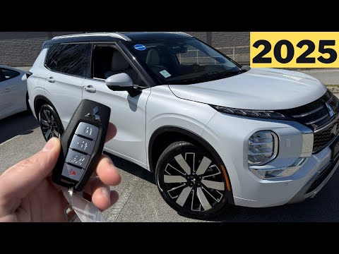 2025 Mitsubishi Outlander GT (Loaded) - White Diamond and Black Roof - real life walkaround!