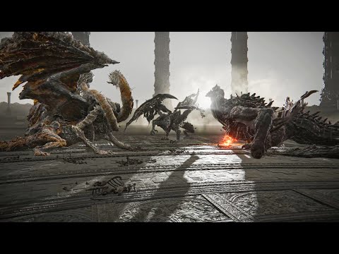 Elden Ring - Bayle the Dread vs Darkeater Midir vs Dragonlord Placidusax | Boss vs Boss Fight