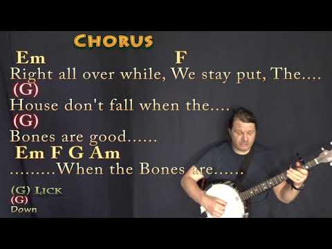 The Bones (Maren Morris) Banjo Cover Lesson with Chords/Lyrics - Capo 2nd Fret