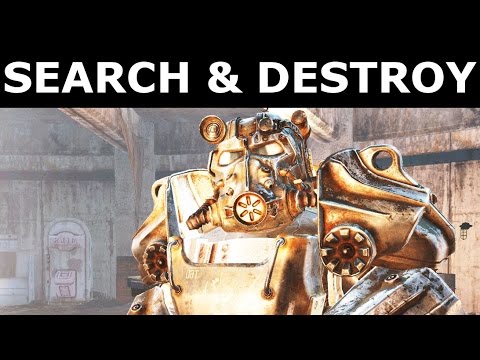 Fallout 4 Far Harbor - Brotherhood Destroying Synths In Acadia - "Search and Destroy" Quest (Ending)