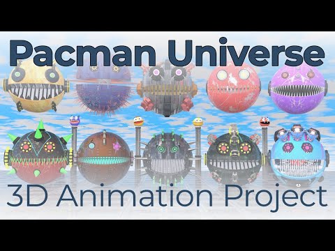 Pacman Universe – Futuristic Robot Pacmans (3D Animation)