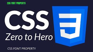 Part 3 | CSS Tutorials For Beginner's | Font Property