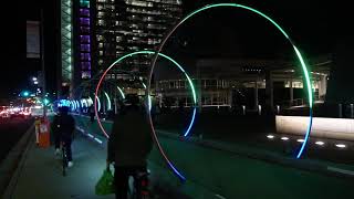 Sonic Runway installation in front of San Jose City Hall