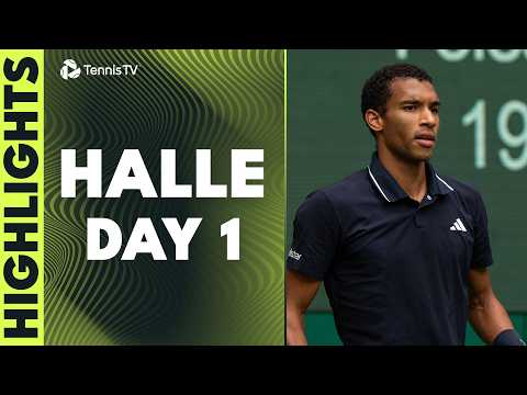 Auger-Aliassime Takes On Borges; Cobolli vs Tiafoe & More Feature 🤩 | Halle 2026 Highlights Day 1