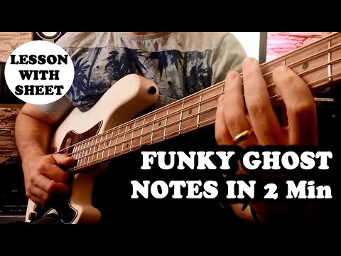 AMAZING FUNKY SLAP BASS GHOST NOTES // Slap Bass Lesson