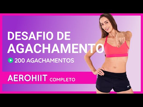 Treino de AEROHIIT - desafio de agachamento