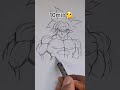 How to Draw Goku ultra instinct in 10sec,10min,10hrs😎 #shorts