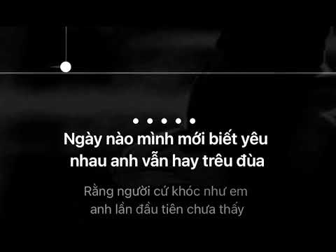 Nước mắt - Tăng Phúc | Karaoke ( tone nữ )