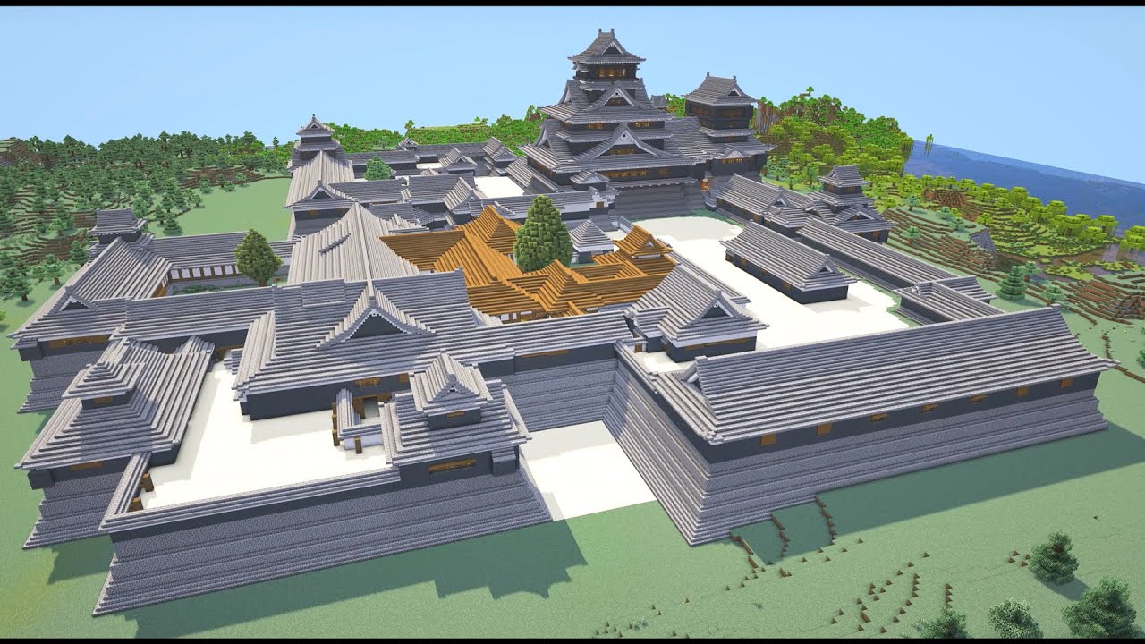 「江戸中期の熊本城を完全再現。サバイバル6年分の丸石チェストが火を吹くぜ」のサムネイル