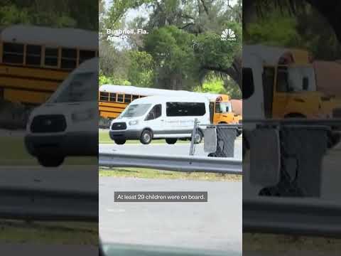 Train clips school bus full of kids in Florida