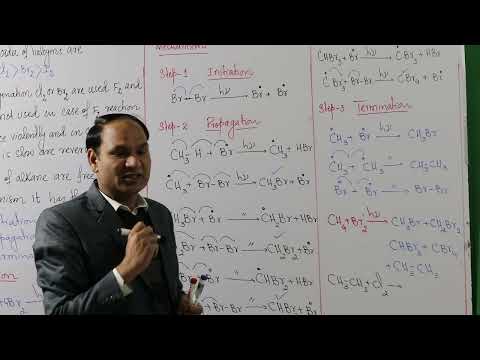 ch#16 |Lec#3 |Radical substitution Reactions mechanism |Halogenation of Alkane, Oxidation and Red.