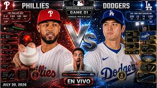 DODGERS 🆚 PHILLIES 🟥 Narración y Comentarios 🟥 EN VIVO 🟥HOY 20/07/26
