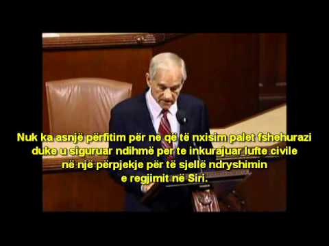 Ron Paul alarmon per nderhyrjen amerikane ne Siri