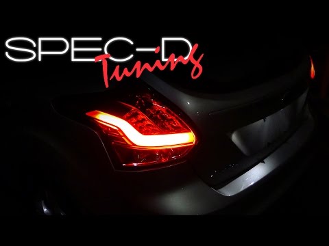 SPECDTUNING INSTALLATION VIDEO: 2012 - 2014 FORD FOCUS HATCHBACK LED TAIL LIGHT