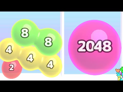 Jelly 2048: Merge Jiggly Puzzle - Blob Merge 3D Match Game Make a bigger ball Numbers