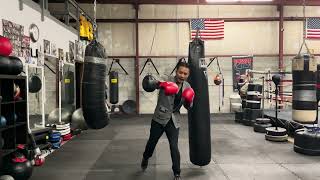 RIGHT KNEE COLLAPSE During Left Hook - boxing punch technique