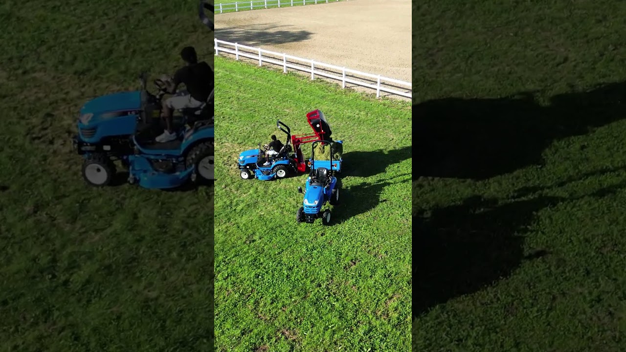 Profesjonalny kompaktowy ciągnik-kosiarka z wysokim wysypem LS Tractor MT 1.25 :: LS-Traktor.pl