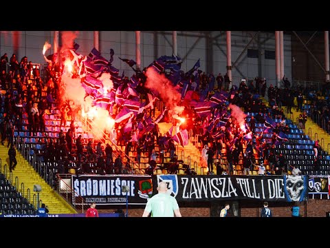 "ZAWISZA TILL I DIE" - oprawa kibiców na meczu Zawisza - Kotwica Kołobrzeg | 26.03.2022