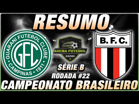 Guarani 2 x 1 Botafogo-SP l Campeonato Brasileiro l Série B