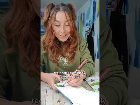 Easy exercise to help you break in a new sketchbook! #watercolor #sketchbook