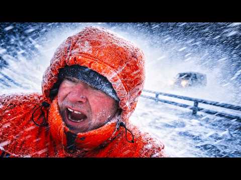My Hardest BLIZZARD Leaves Me STRANDED Behind Snowstorm Gates – Surviving Extreme Winter Van Camping