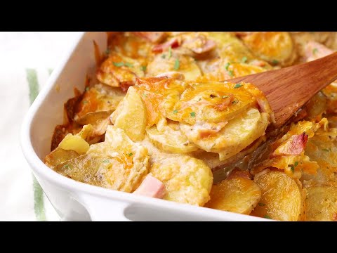 Potatoes Au Gratin with Ham