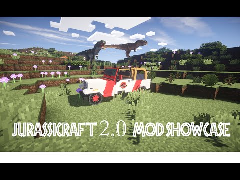 JurassiCraft 2.0 Full Release Mod Showcase PART 2: Plants and Dinosaurs!