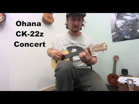 Ohana SK-22z ukulele vs. CK-22z ukulele