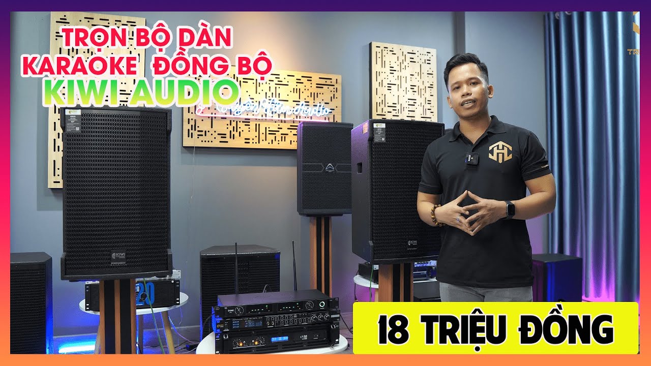 Bộ Dàn Karaoke Gia Đình TH01 KIWI AUDIO Loa LK12+ Đẩy KA5000 +Vang Cơ Lai Số VK3000+Micro A3 plus