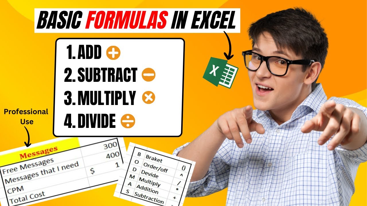 Stop Struggling with Excel: Master Addition, Subtraction, Multiplication, and Division Formulas