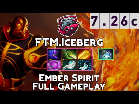 Ember Spirit | FTM.Iceberg | Mid Ember Spirit Full Gameplay | 7.26c Full Gameplay