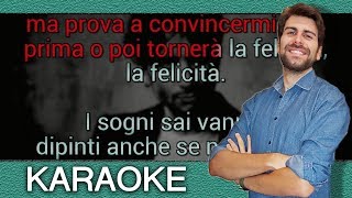 Fabrizio Moro - La felicità (Base KARAOKE strumentale con cori)