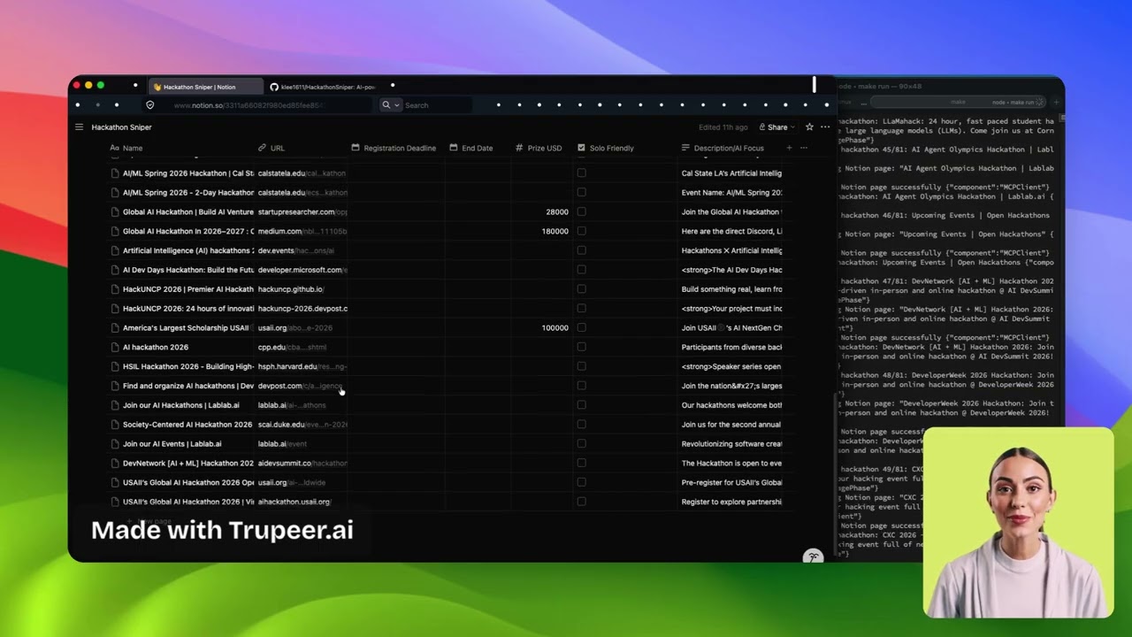 Hackathon Sniper β Live Demo