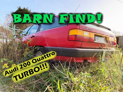 Field / Barn Find! 80's Audi 200 Avant Quattro Turbo!