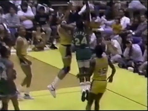 Mark Aguirre Posterizes Mychal Thompson (1988 Playoffs)