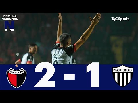 Colón 2-1 Chaco For Ever | Primera Nacional | Fecha 4 (Zona B)