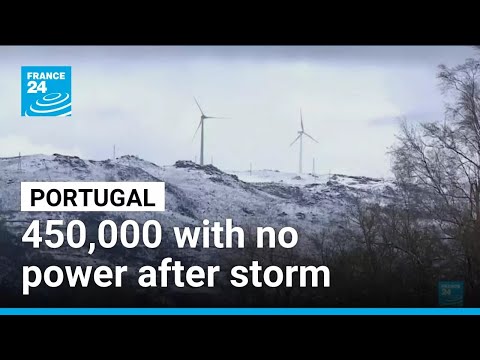 Portugal storm death toll climbs as 450,000 remain without power • FRANCE 24 English