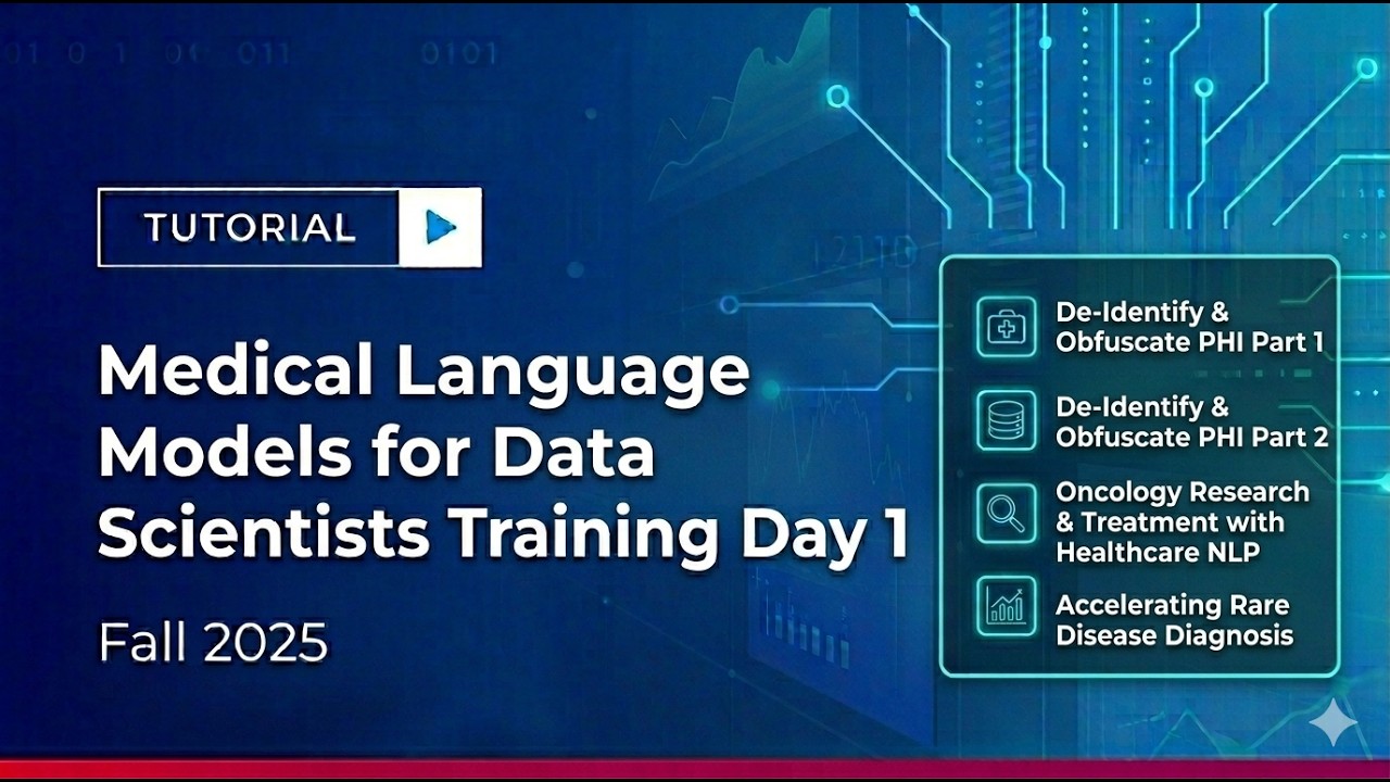Medical Language Models for Data Scientists Training Day 1