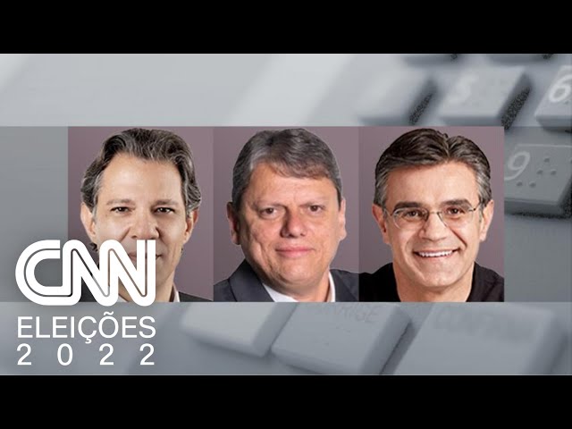 Pesquisa Quaest em SP: Haddad tem 31%; Tarcísio, 21%; Rodrigo, 20% | CNN PRIME TIME
