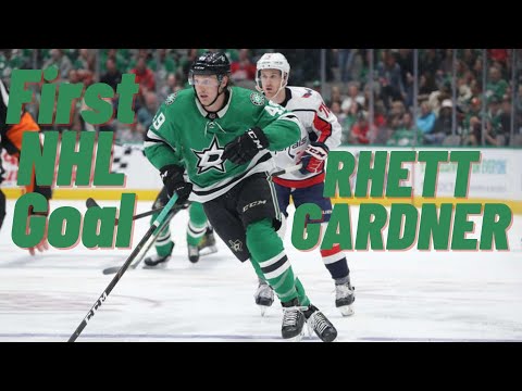 Rhett Gardner #49 (Dallas Stars) first NHL goal Mar 21, 2021
