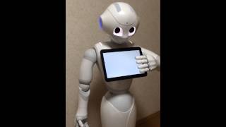 A.I. robot "Pepper" wake up!!!
