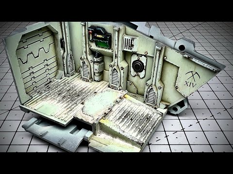 Painting and weathering the Spartan interior